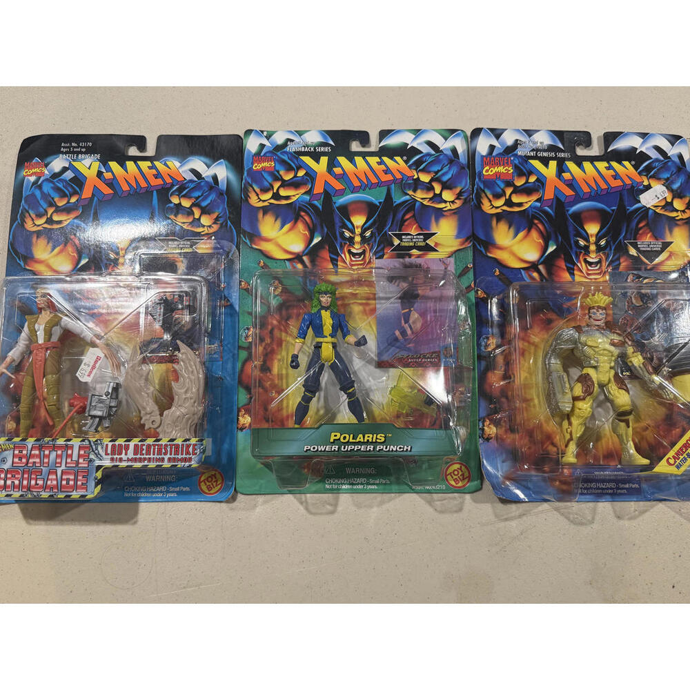 X-Men Battle Brigade Lot 3pc - Lady Deathstrike, Polaris, Cameron Hodge SEALED